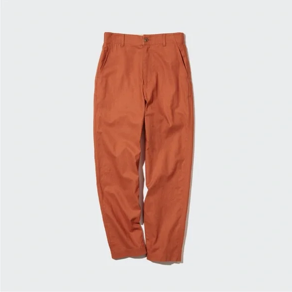 Linen cotton tapered pants store